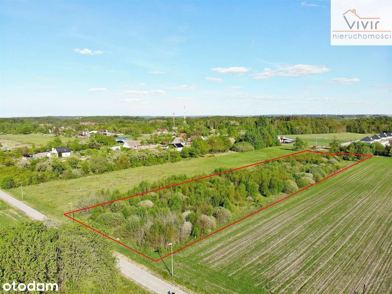Działka 7700 mkw. z Wz pod zabudowę jednorodzinną!-4