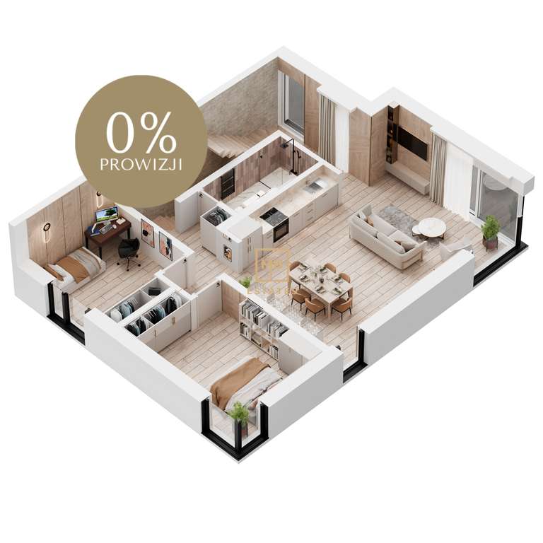 Trójstronny Apartament z zielonym tarasem - Pełny obrazek: 5/20