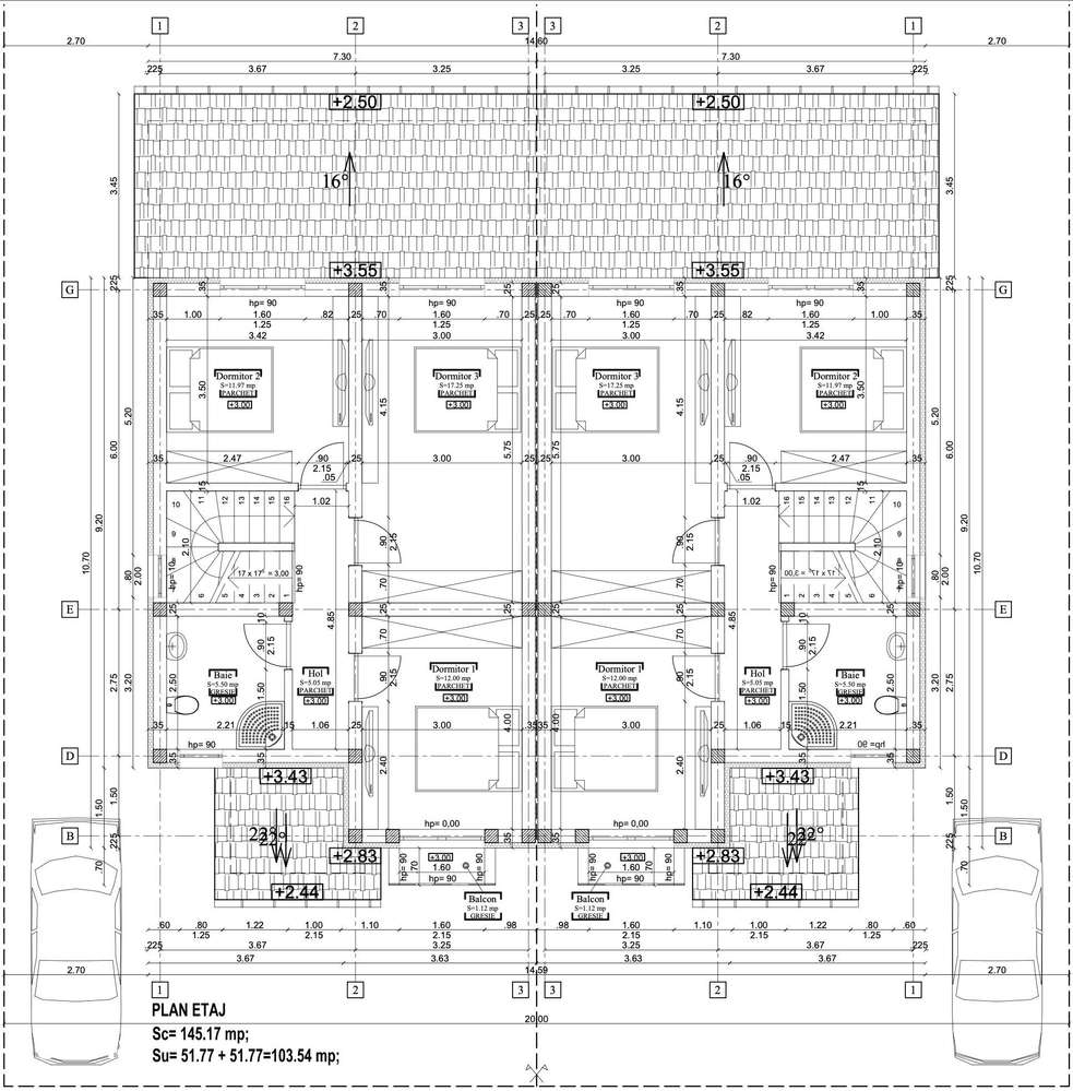 1/2 Duplex, P+1, 5 camere, 104mpU, 350mpT, Cartierul Primaverii!-7