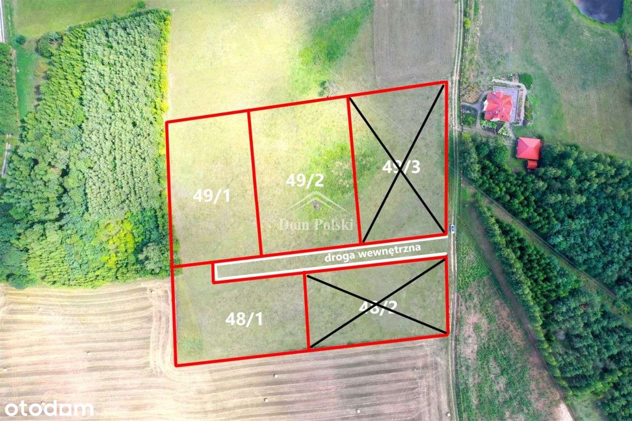 Działki na Mazurach, 250 M od jeziora - Dudki - Pełny obrazek: 4/14