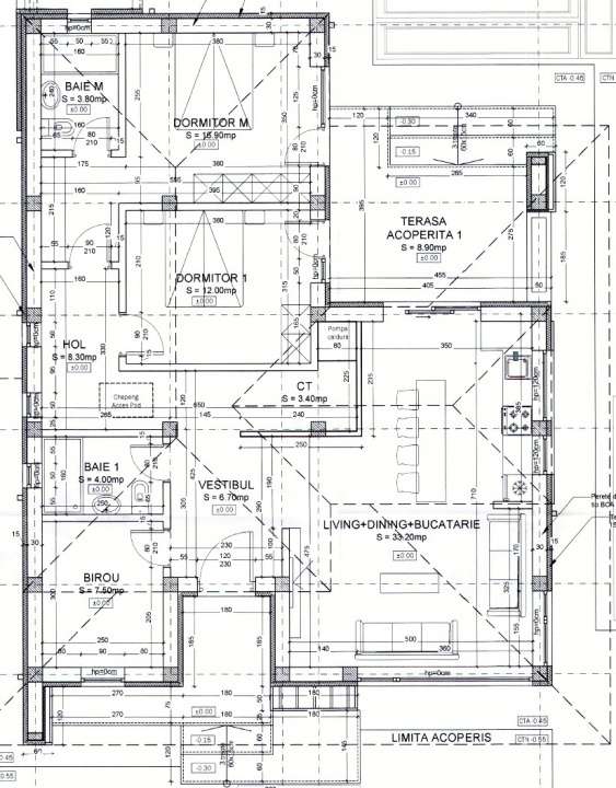 Casa 4 camere parter 100 mp | 0 comision | Tunari Nord | 440 mp teren - Imagine principală: 3/7