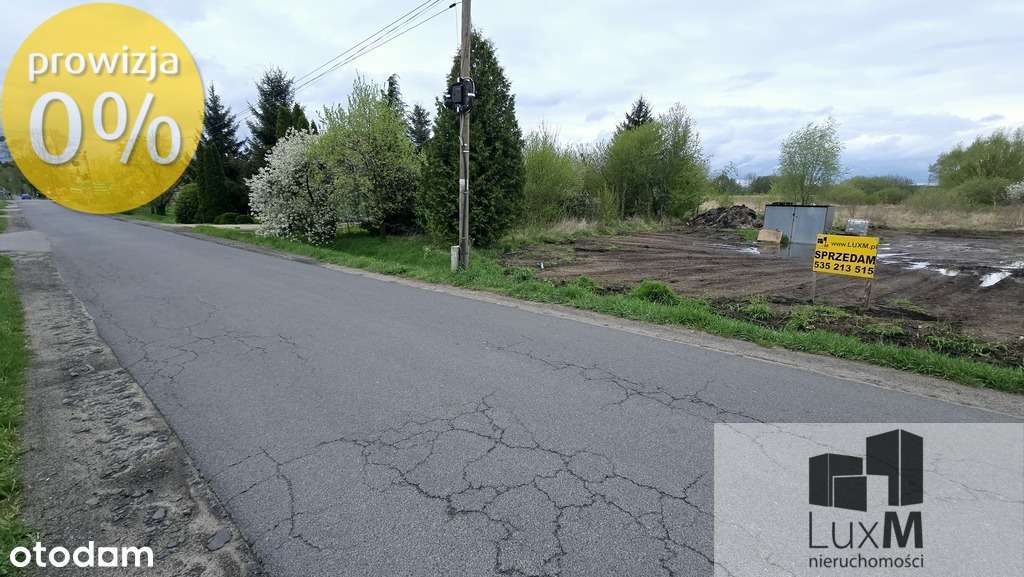 Dziaka przy asfaltowej drodze koło sklepu Lewiatan - Pełny obrazek: 4/11