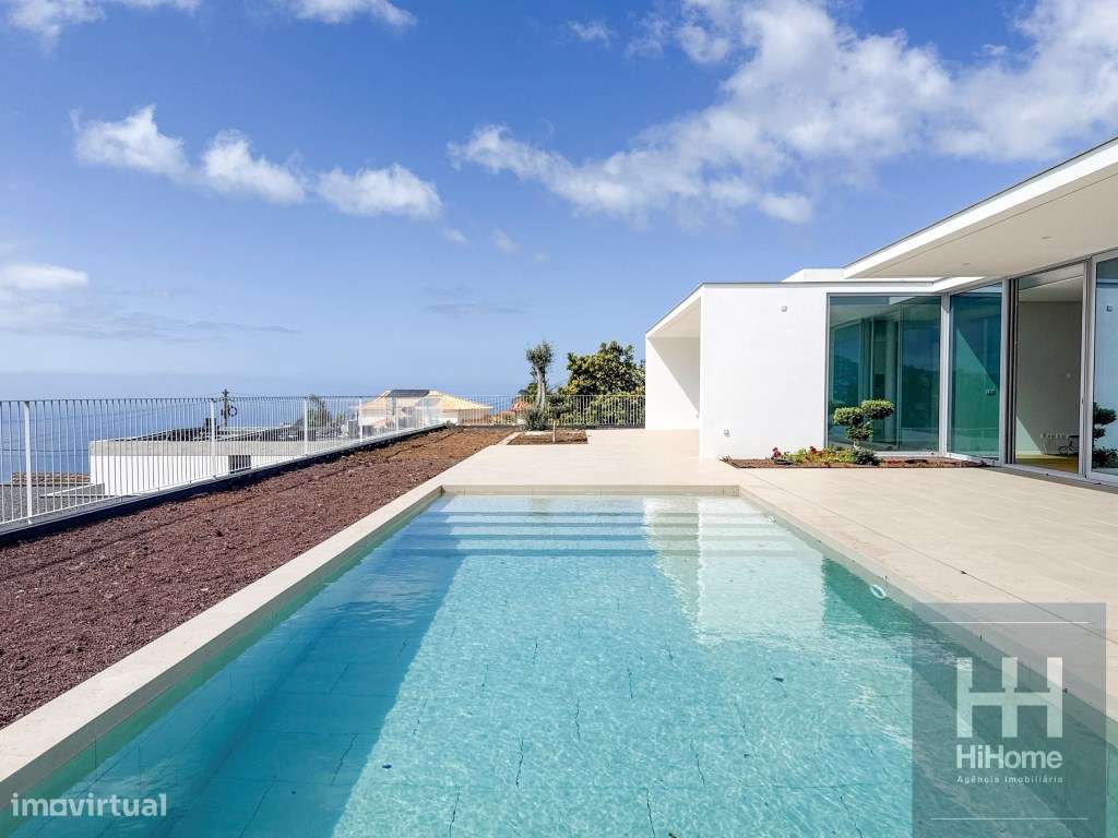 Moradia de luxo T4 térrea com vista mar no Estreito da Calheta - Grande imagem: 5/46