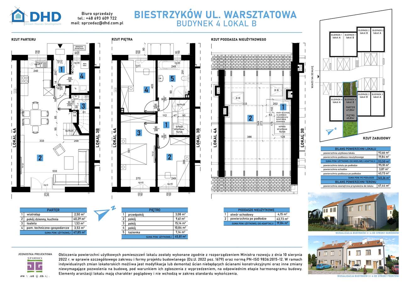 Domy w Biestrzykowie k./Wrocławia - segment 4B (środkowy) - Pełny obrazek: 2/7