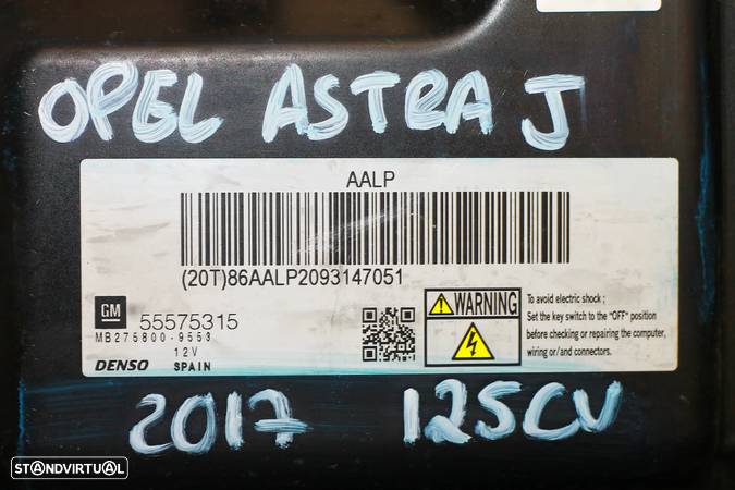 CENTRALINA DE MOTOR OPAL ASTRA J 2017 125CV - 5