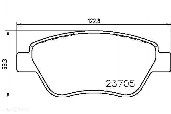 KLOCKI HAMULCOWE PRZÓD FIAT SIENA ALBEA 1,2 01- - 14