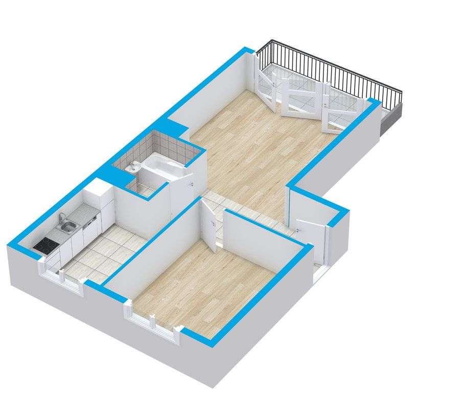 os. Platan 2 pok./ osobna kuchnia/ Garaż / 0%-9