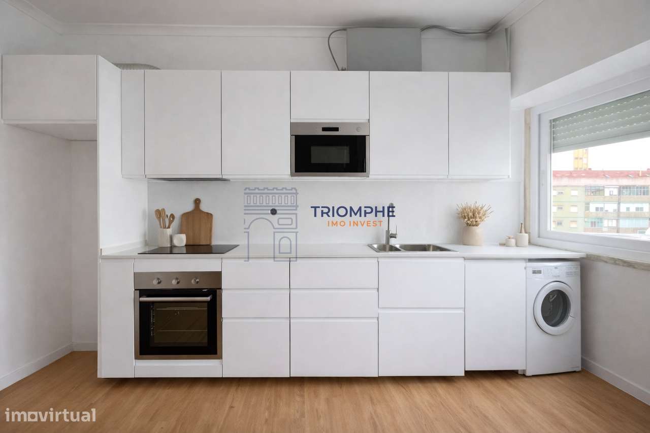 Apartamento T2 Totalmente Renovado com Arrecadação - Grande imagem: 5/21