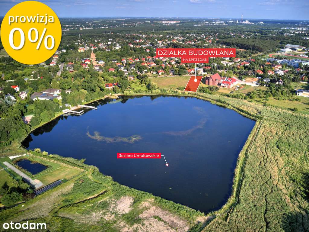 Działka budowla,bezpośrednio przy jeziorze,Poznań - Pełny obrazek: 1/8