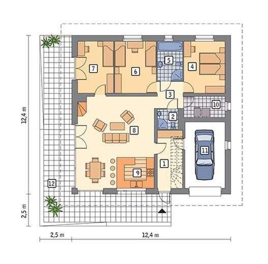 Funkcjonalny i przestronny dom na sprzedaż Słodków - Pełny obrazek: 4/17