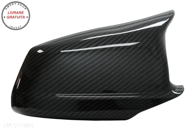 Capace oglinzi BMW Seria 5  F10 F11 F18 Non LCI (07.2010-2013) Carbon Film M Desig- livrare gratuita - 3