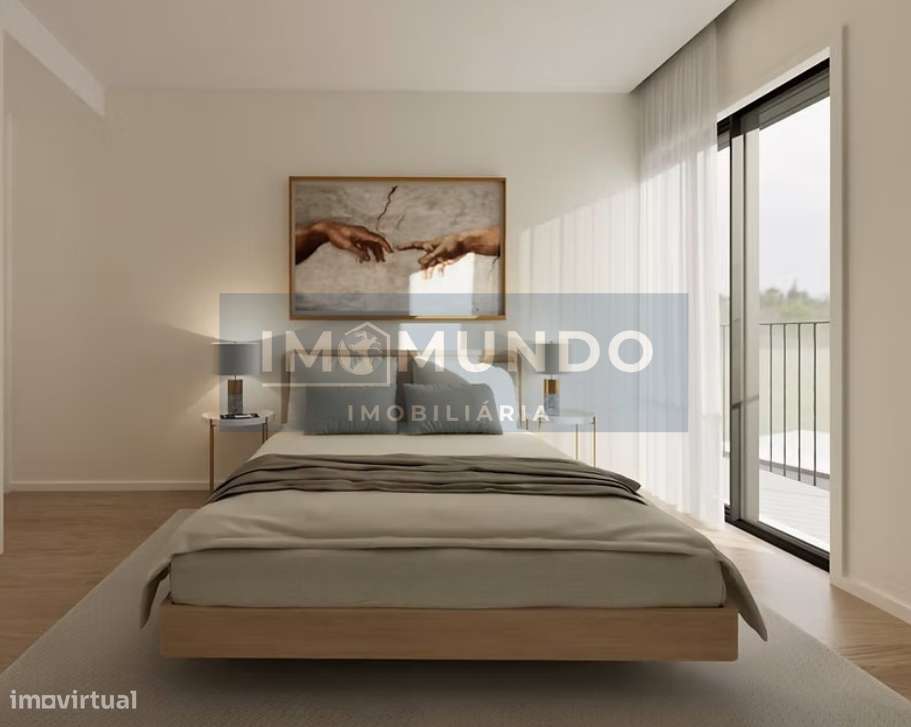 T2 Contemporâneo com Terraço Privativo - Condomínio Fechado no Porto-3