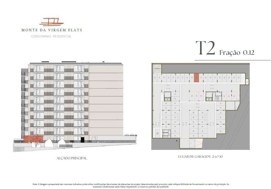 Apartamento T2 com varanda com 12 m2 e 1 lugar de garagem, Monte da Vi-9