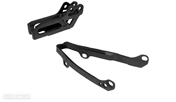 guia de corrente + balança ufo preto yamaha wr / yz - 1