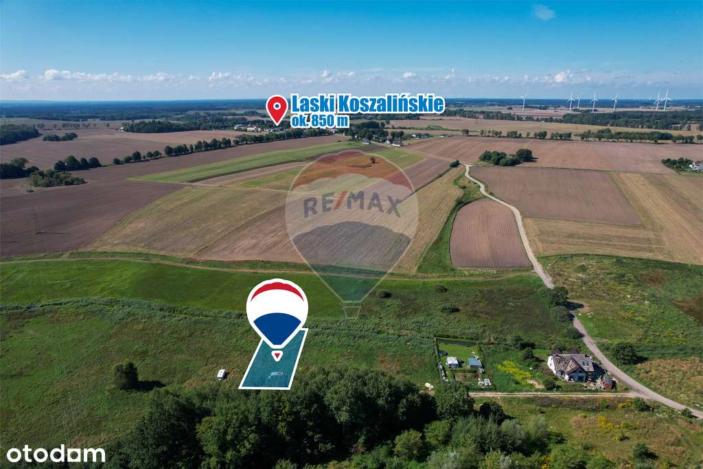 Działka budowlana 1140 m2 w Nowych Bielicach! - Pełny obrazek: 5/10