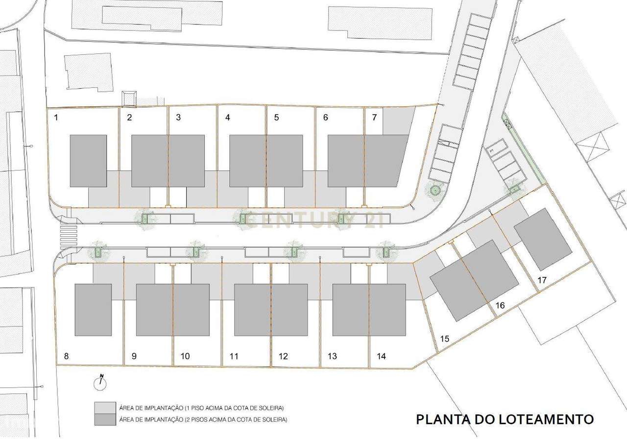 Terreno Urbano c/ projeto aprovado para 17 moradias, junto à Praia da - Grande imagem: 1/17
