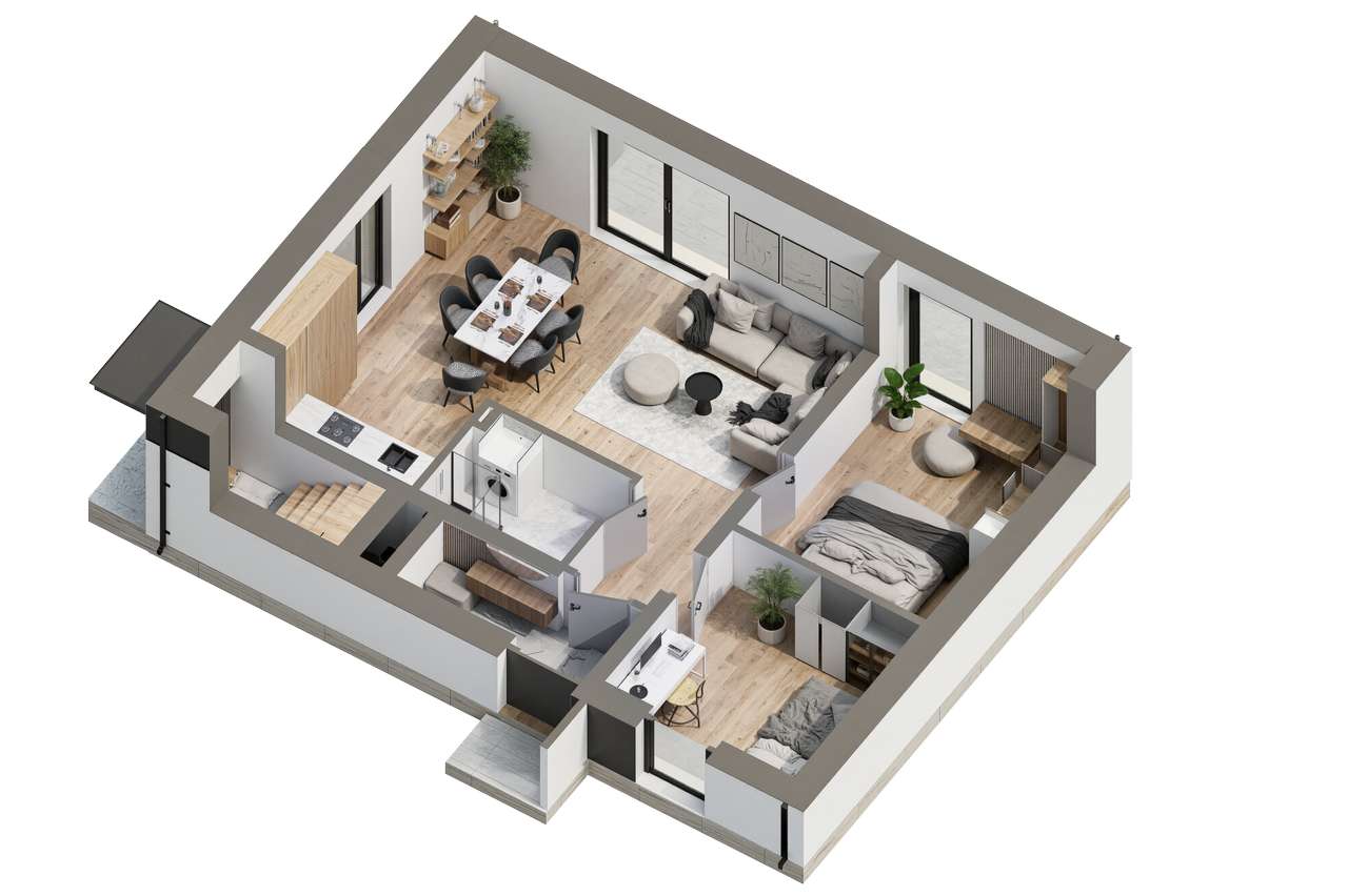 Apartamenty w sercu Starego Sącz / Projekt "STAROSĄDECKA PRZYSTAŃ" - Pełny obrazek: 5/15