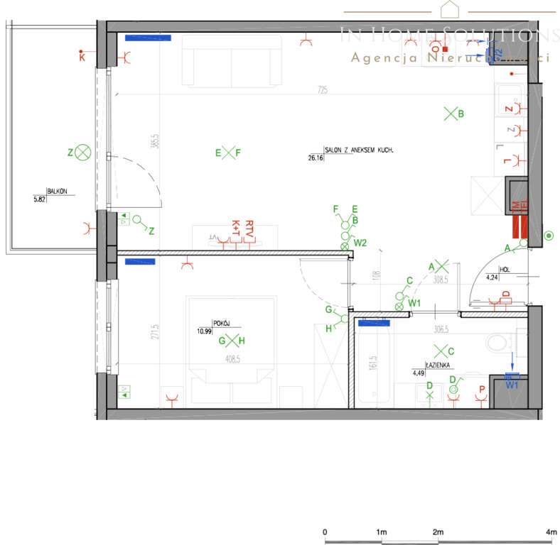 2 pok o pow 45,88 m2 z balkonem + garaż gotowe !-8