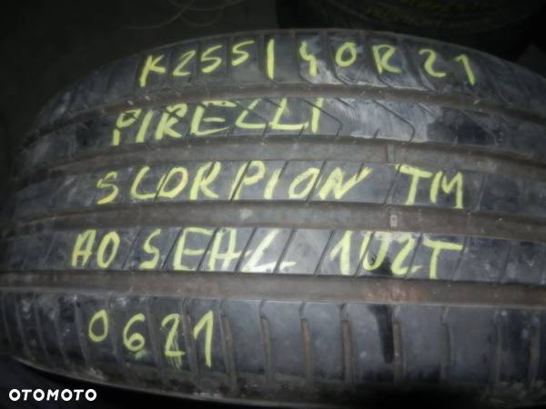Opona pojedyńcza 255/40r21 pirelli scorpion tm ao seal 6,7mm lato - 1