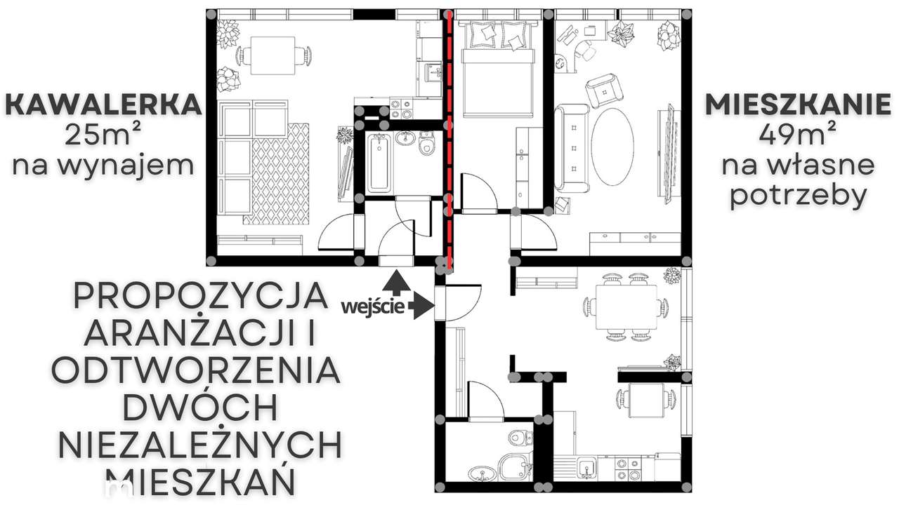 Słoneczne i duże mieszkanie dla rodziny lub inwestora w Leśnej-15