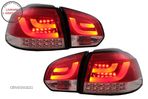 Stopuri Full LED VW Golf 6 VI (2008-2013) Rosu Clar- livrare gratuita - 5