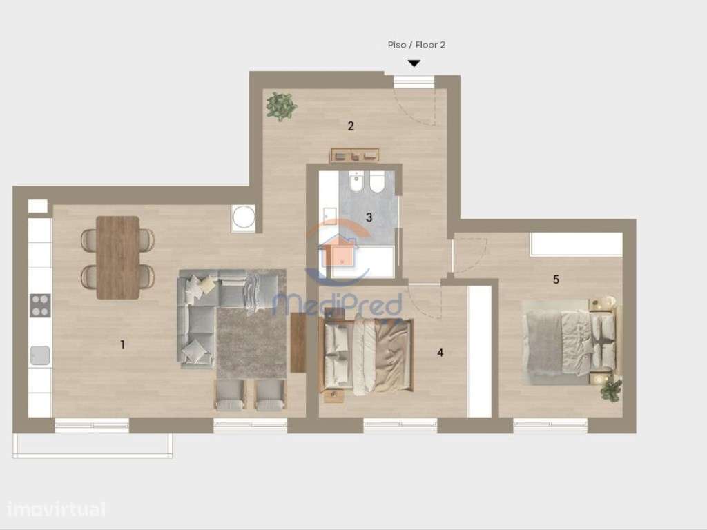 Apartamento T2 em construção - Montijo - Grande imagem: 1/11