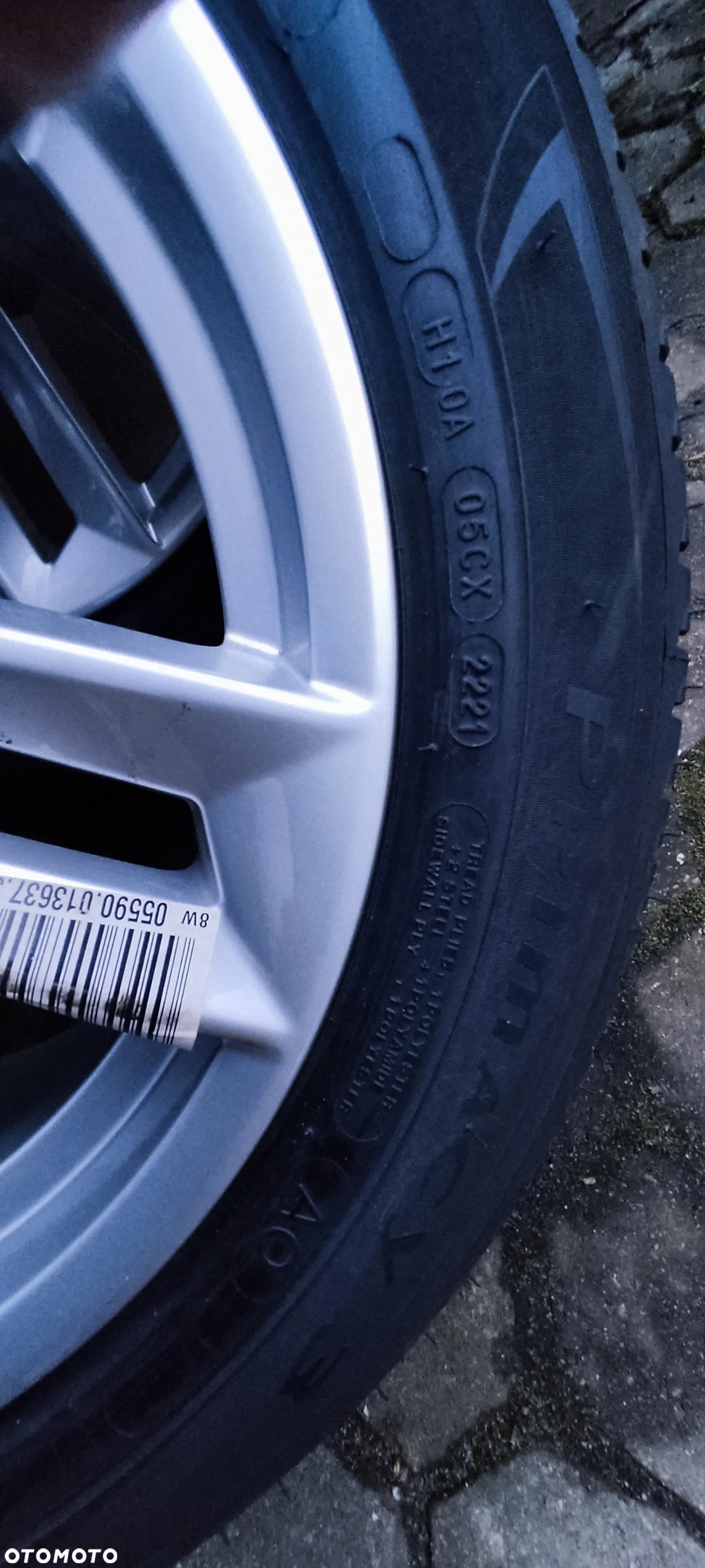 4× Felga aluminiowa Audi OE 17cali + Nowe Opon Michelin Primacy3 225/50 R17 - 6