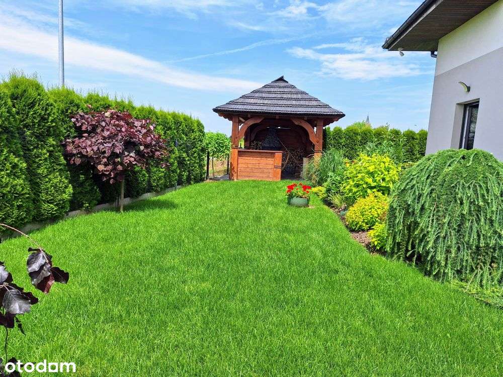 Piękny, nietuzinkowy, 5 pokoi, altana, garaż, pompa ciepła,super ogród-17