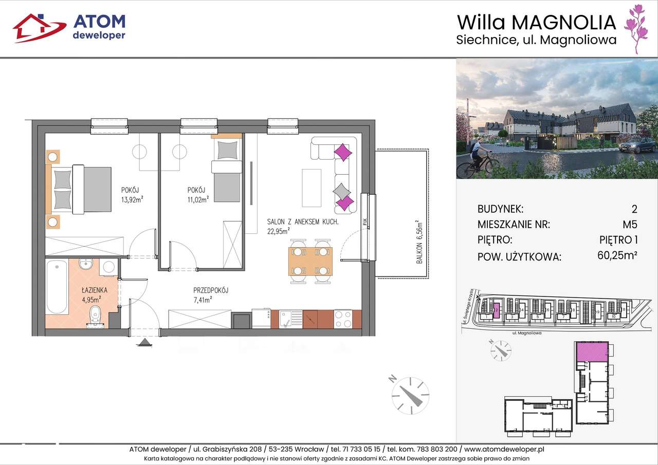 Willa Magnolia | Balkon 6,56 m² | B2_M8 - Pełny obrazek: 2/7