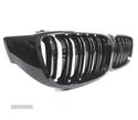 GRELHA FRONTAL PARA BMW SERIE 4 F32 F33 F36 F82 F83 LOOK M4 COR PRETO BRILHANTE - 3