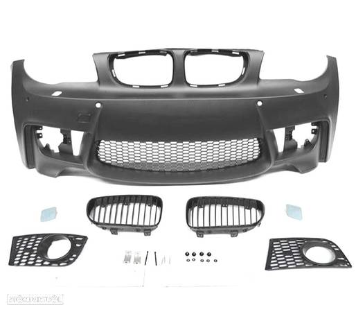 PARA-CHOQUES FRONTAL PARA BMW E81 E82 E87 E88 04-13 LOOK M1 PDC + GRELHAS - 3