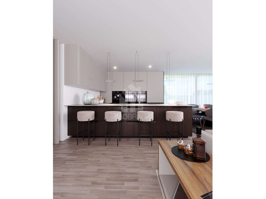 Venda Moradia Individual T4 Térrea Nova com Piscina, em Priscos, Braga - Grande imagem: 4/25