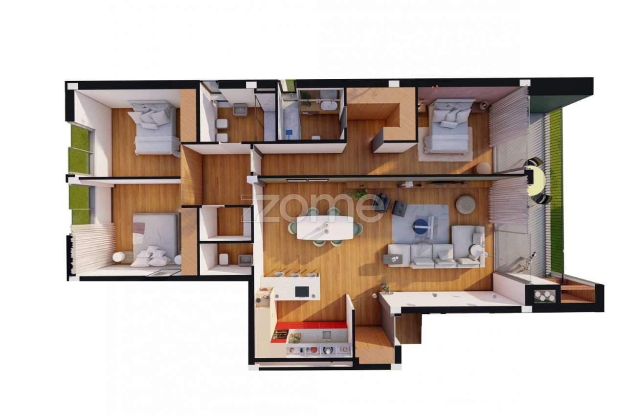 Apartamento T3 Novo Em Fonte Arcada Povoa De Lanhoso
