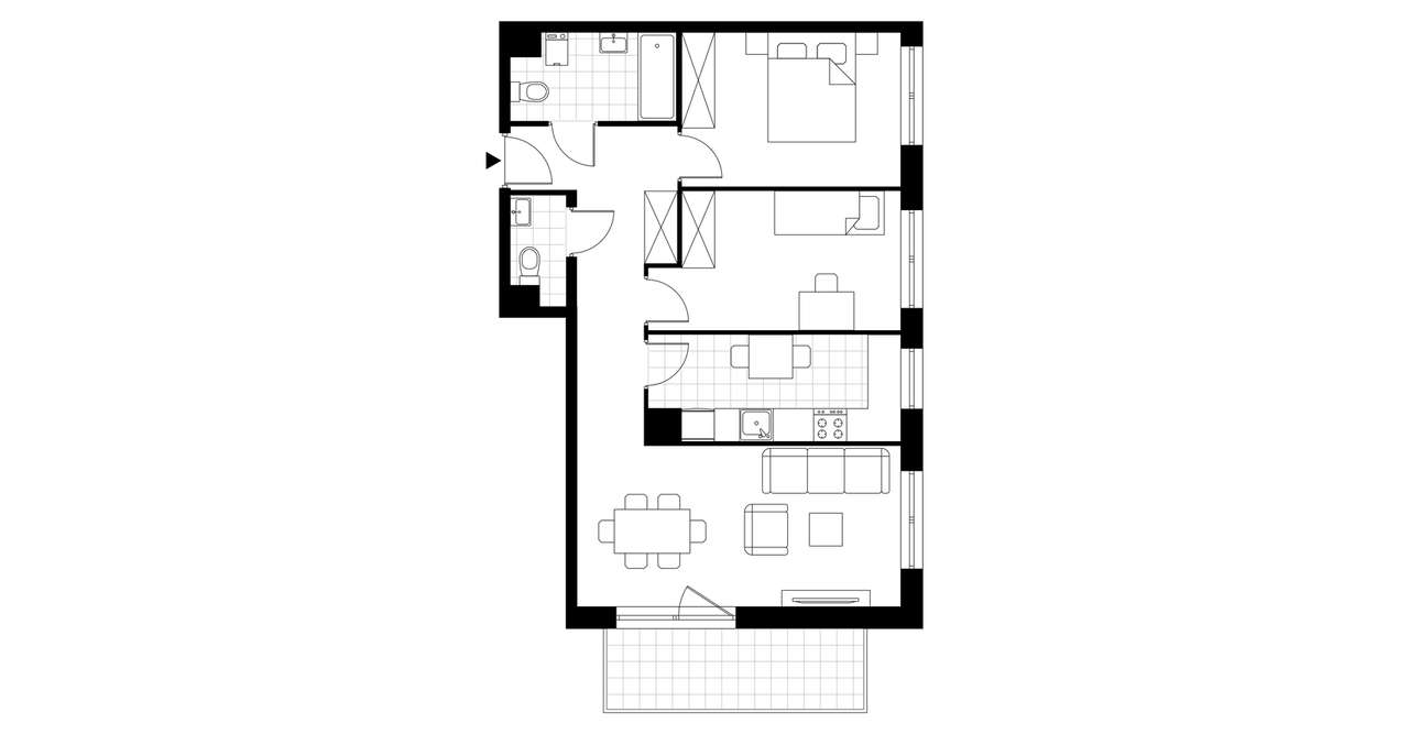 3-pokojowe mieszkanie 67m2 + balkon Bez Prowizji - Pełny obrazek: 3/8