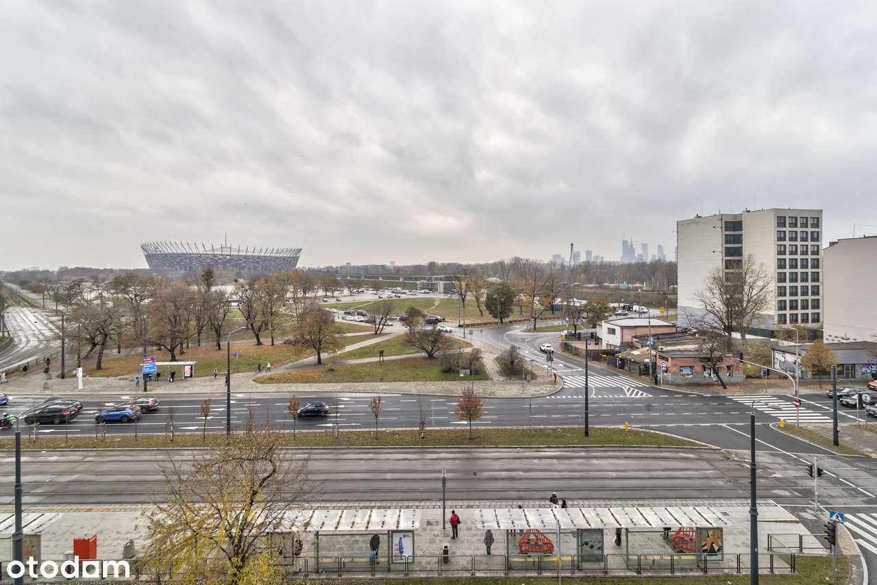 Bez prowizji! Wykończona kawalerka | Widok na Stadion Narodowy-10