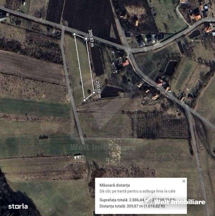 Teren intravilan Corusu, pozitie insorita, vedere peste sat, parcelabi - Imagine principală: 2/3