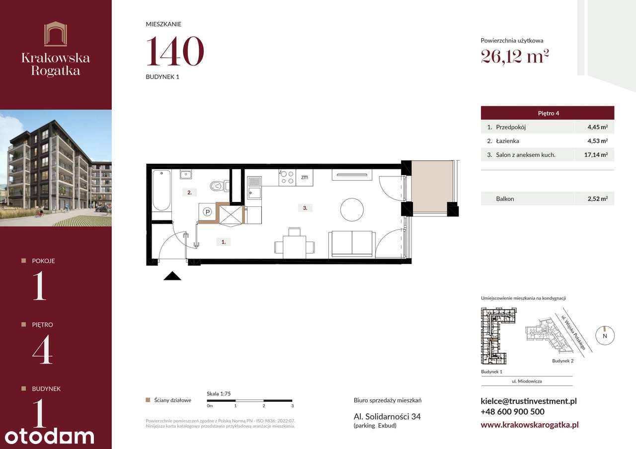 Krakowska Rogatka | mieszkanie 1-pok. | 1_140 - Pełny obrazek: 3/8