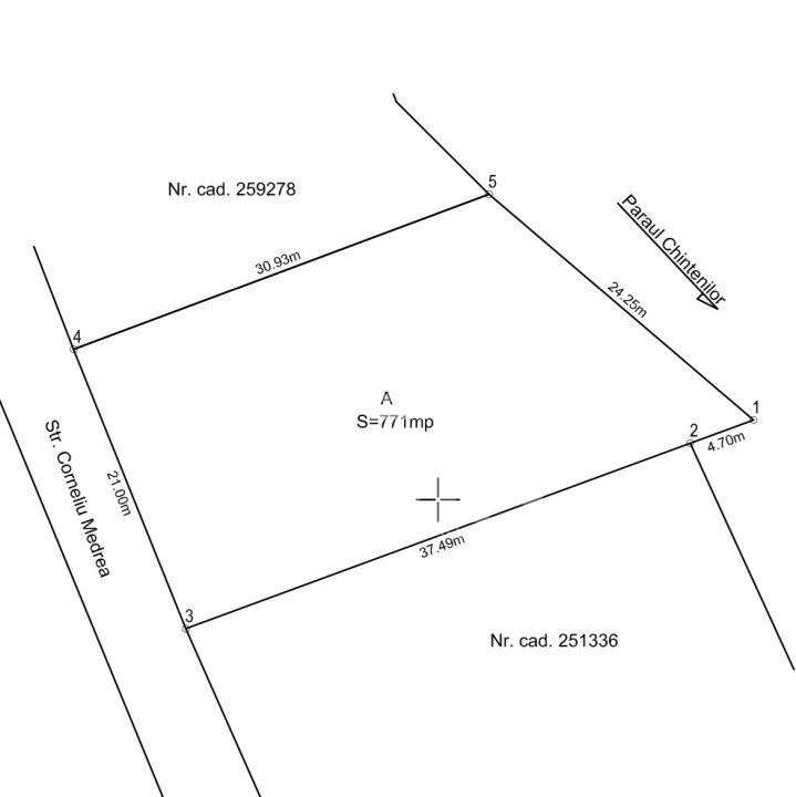 Teren 771 mp, pentru constructie de duplex, Corneliu Medrea - Imagine principală: 3/4