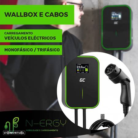 Carregador/Wallbox e cabos Mennekes p/ carros eléctricos EV PHEV - 1