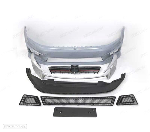 PARA-CHOQUES DIANTEIRO PARA VOLKSWAGEN VW GOLF 7 12-17 SRA LOOK R400 LINHA VERMELHA - 2