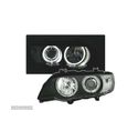 FARÓIS ANGEL EYES CCFL PARA BMW X5 E5 99-03 PRETO - 1