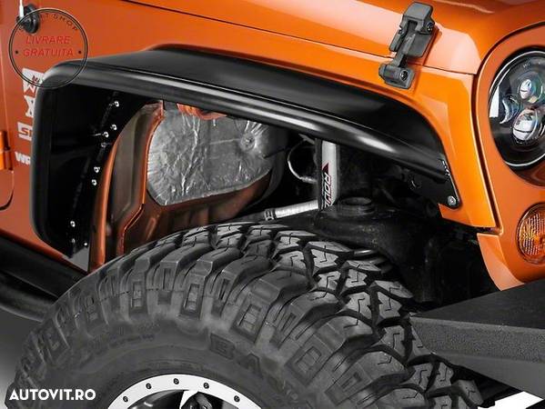 Extensii Aripi Fata din Otel Jeep Wrangler Rubicon JK (2007-2017)- livrare gratuita - 16