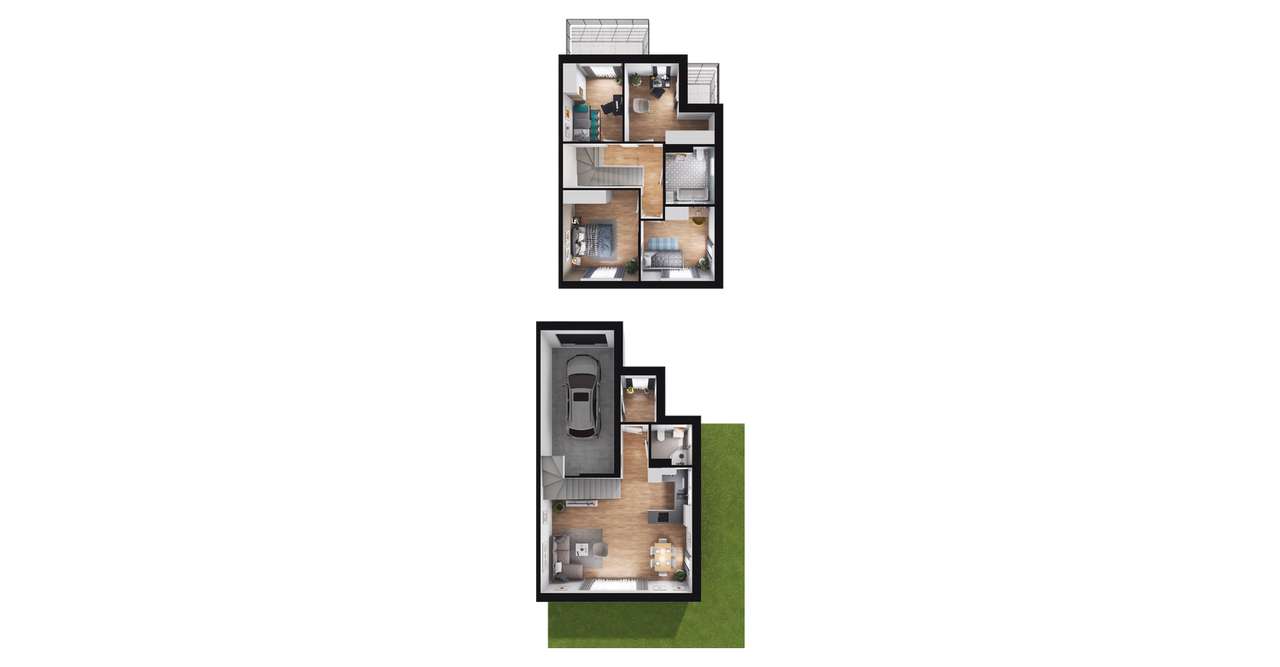 5-pokojowy dom 116m2 + ogródek Bez Prowizji - Pełny obrazek: 3/9