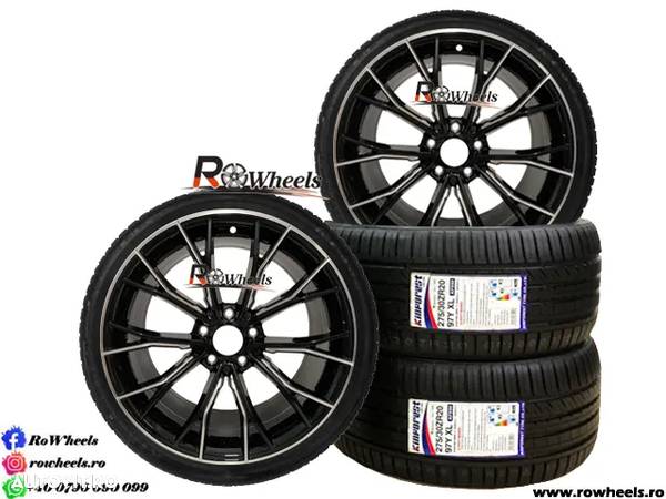 Jante BMW19 R19 Model M5 BMW G20 G30 G11 G14 G15 G01 G02 X1 X2 X3 X4 G20 Dark black anvelope vara/iarna - 1