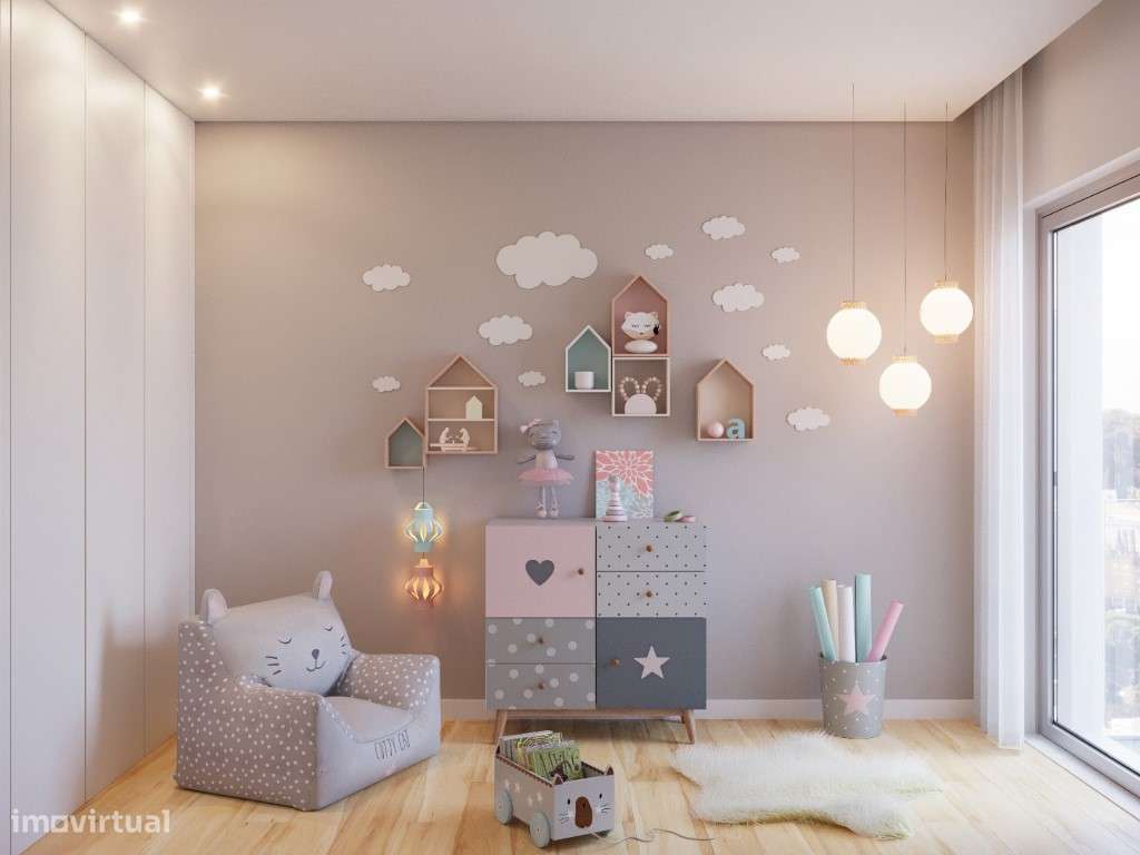 Apartamento T3 novo, com varandas e estacionamento, em Campolide-3