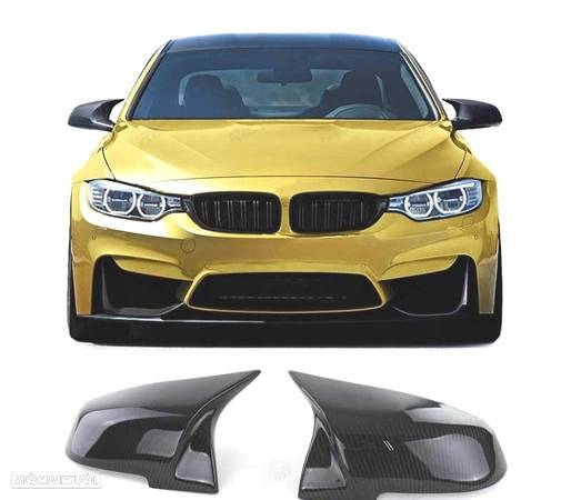 CAPAS ESPELHOS LOOK M CARBONO PARA BMW F30 F31 F34 F35 F32 F33 F36 F20 F22 E84 - 2