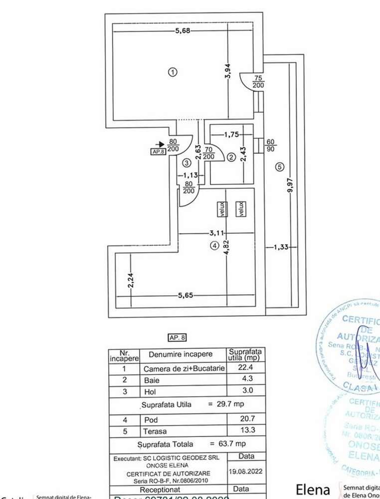 Apartament 2 Camere - Metrou Aparatori 800 m - Acte finalizate-17