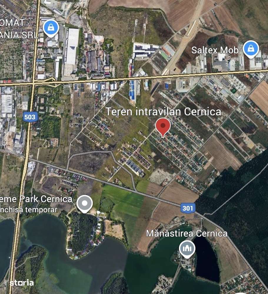 Teren 784mp in Cernica pretabil pt casa - Imagine principală: 2/4