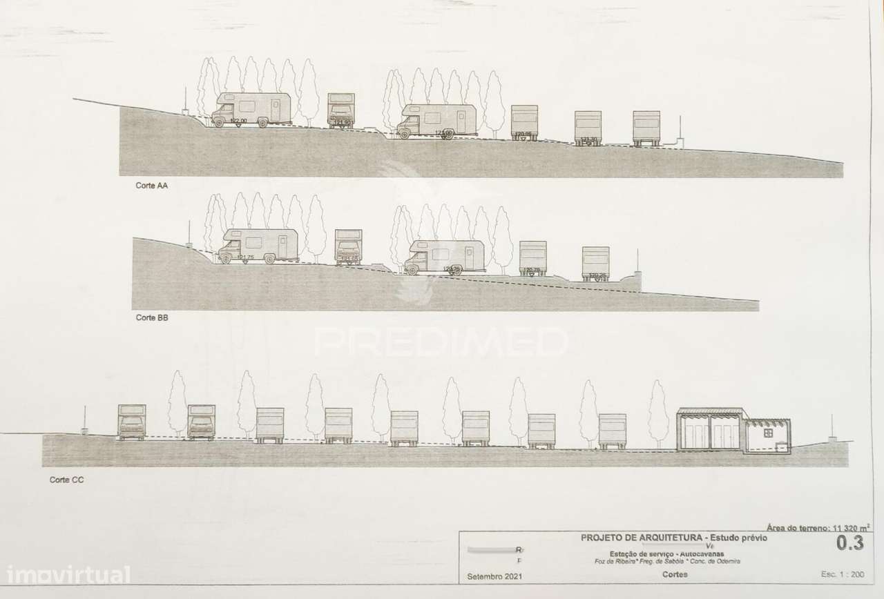 Terreno C/Projeto para área serv. de Autocaravanas - Grande imagem: 5/25