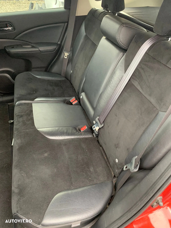 Interior din piele neagra cu alcantara de Honda CR-V an 2014 cu incalzire - 3
